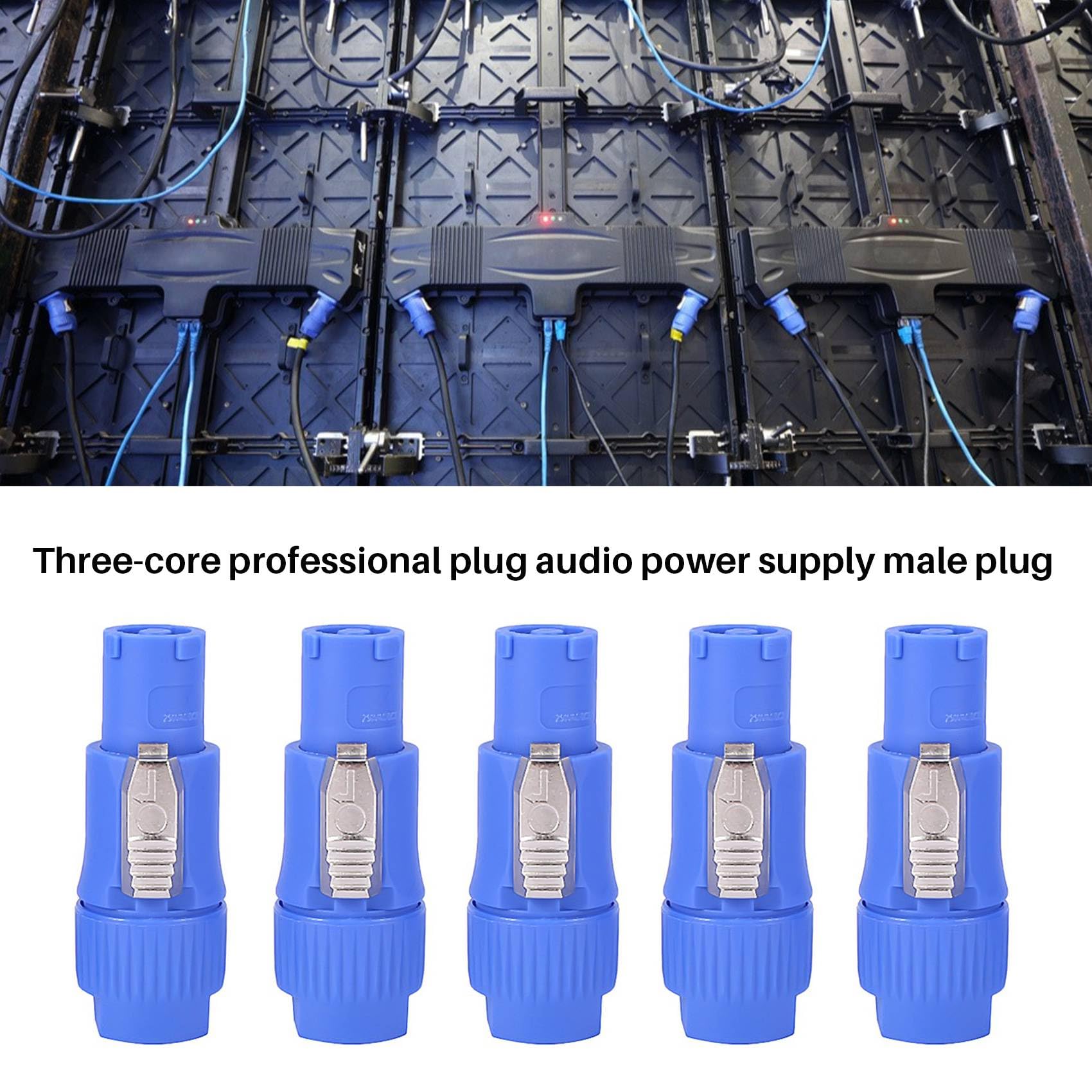 Asyduey 20 Pièces Connecteur Powercon Mâle 3 Broches NAC3FCA NAC3FCB Prise Haut-Parleur 20A 250V AC Connecteur de Prise D'Alimentation Bleu et Gris Blanc Asyduey 20 Pièces Connecteur Powercon Mâle 3 Broches NAC3FCA NAC3FCB Prise Haut-Parleur 20A 250V AC Connecteur de Prise D'Alimentation Bleu et Gris Blanc