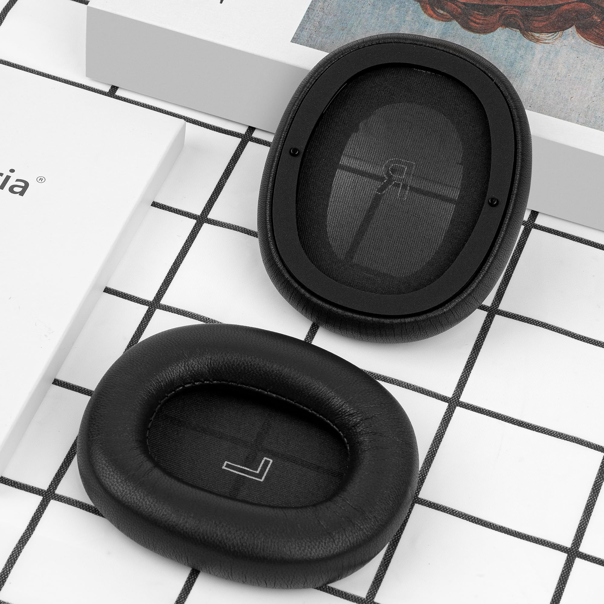 Geekria Elite Ersatz-Ohrpolster aus Schaffell für Bang & Olufsen Beoplay H95 Kopfhörer, Ohrpolster, Reparaturteile, Schwarz