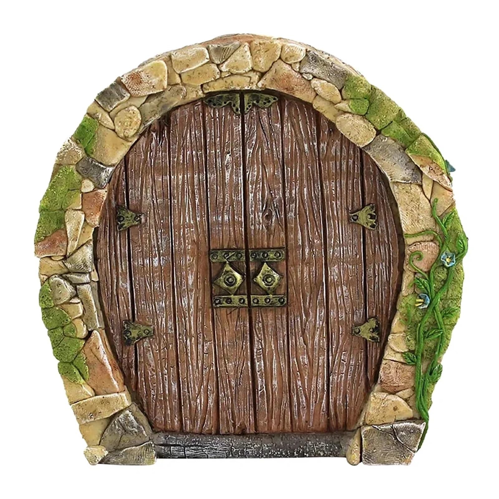 Palut Color E 3Pcs Mini Fairy Door Set, Wooden Elf Door, Garden Decor