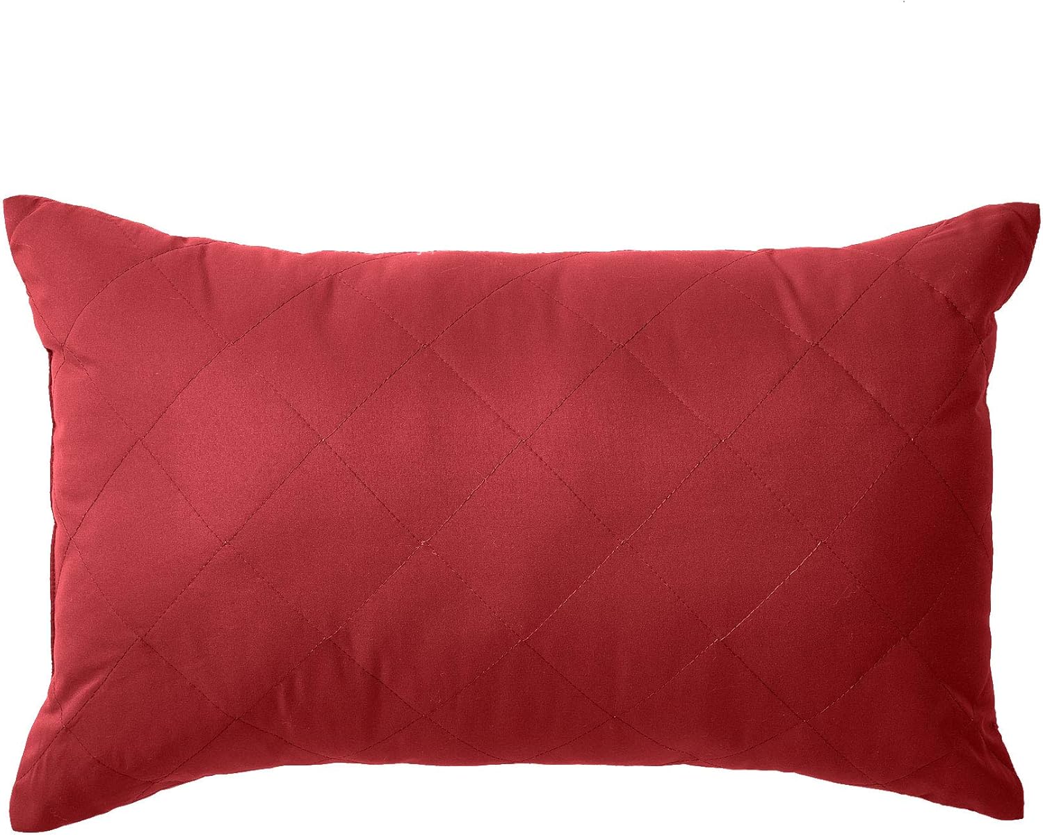 BrylaneHome Reversible Quilted Lumbar Pillow, Taupe