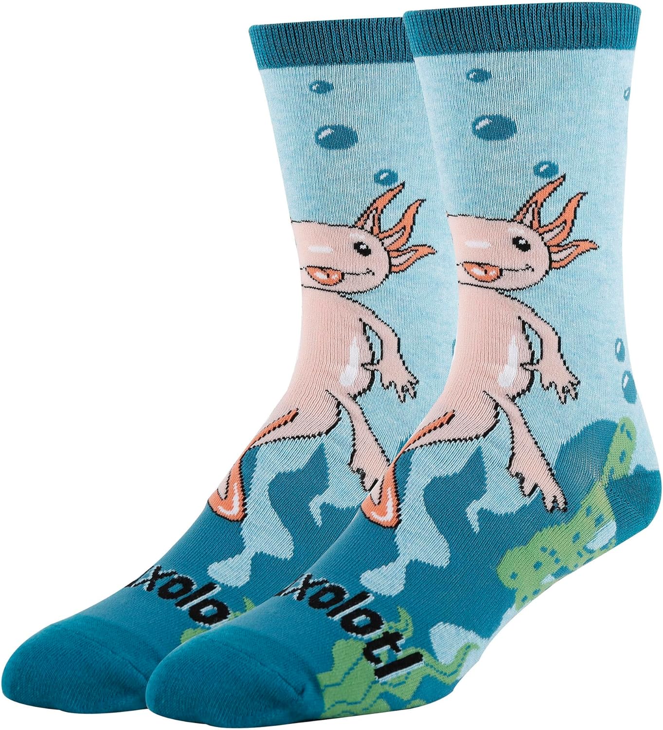 ooohyeah Mens' Novelty Aquatic Theme Crew Socks, Funny Crazy Ocean Dress Socks Gift, Fit Men's Shoe Size8-13