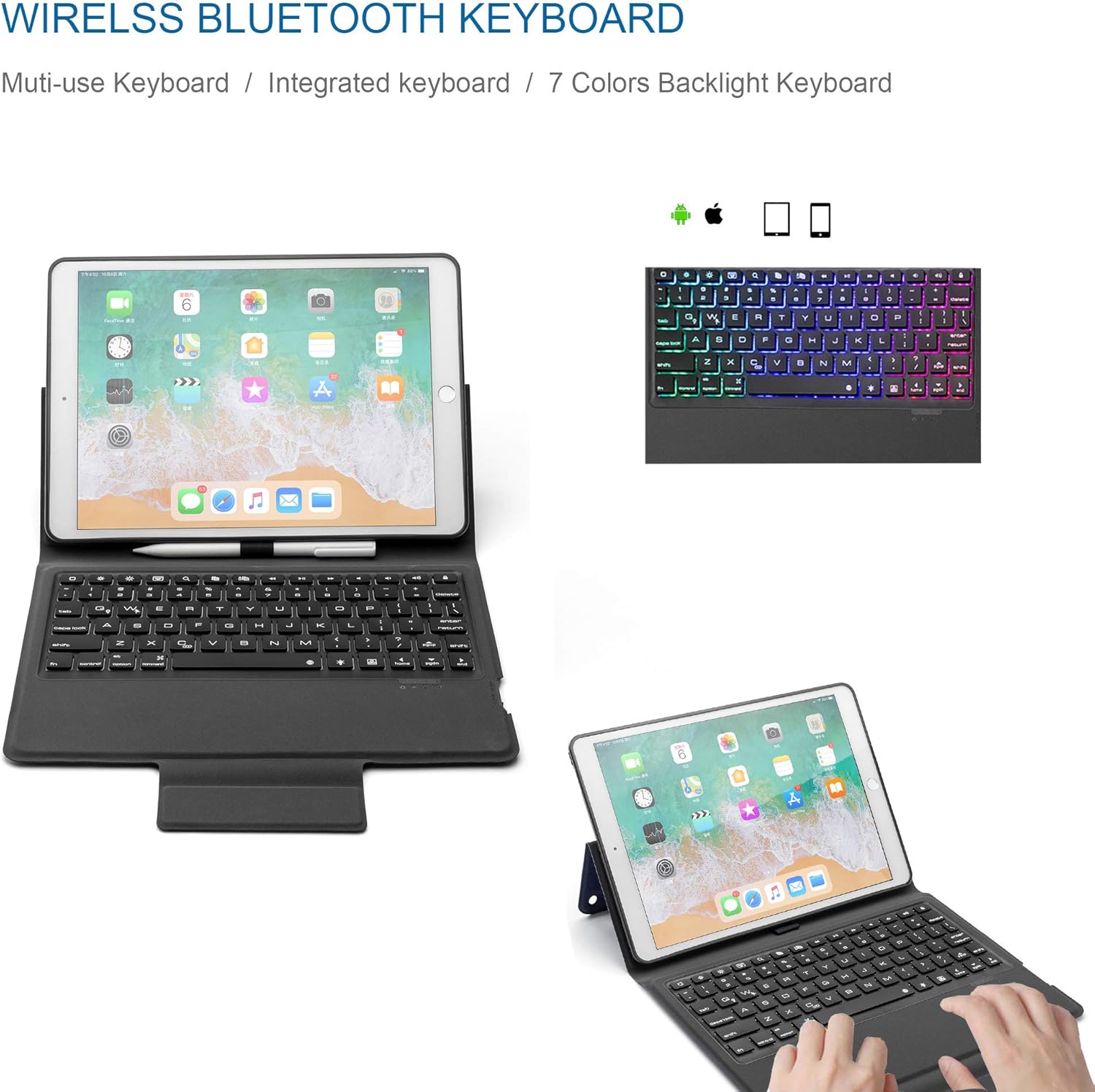 Onе-Dау Sаlе: Uр tо 50% оƒƒ CQQDOQ Keyboard Case for iPad 10.2 2019 (7th Generation),7 Colors Backlit Auto Sleep/Wake Wireless Keyboard Slim Folio Case Cover with Built-in Pencil Holder for iPad 10.2” 7th Gen 2019 (Orange) Blасk Frіdау Sаlе 2022 CQQDOQ Keyboard Case for iPad 10.2 2019 (7th Generation),7 Colors Backlit Auto Sleep/Wake Wireless Keyboard Slim Folio Case Cover with Built-in Pencil Holder for iPad 10.2” 7th Gen 2019 (Orange)