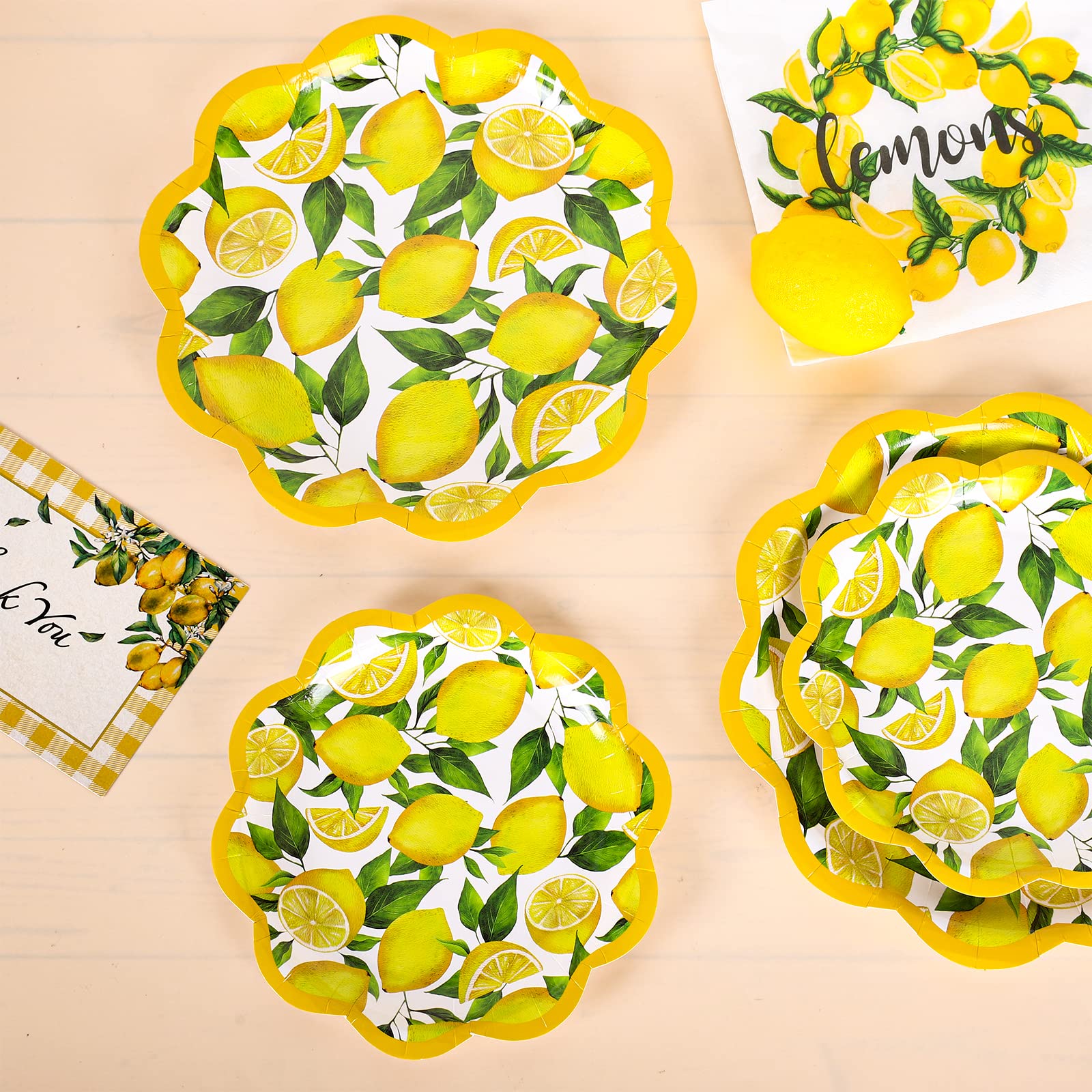 【FRANCK MULLER】プレートLemon Yellow 16cm 3枚 Amazon.com: AnyDesign Paper Plates - 40pcs, Lemon Pattern, 9