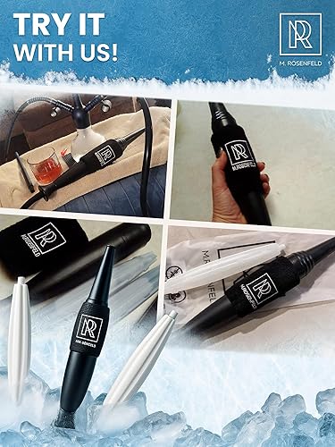 Miniatura 7 de M. ROSENFELD Cachimba de pipa de hielo prémium ICE Bazooka inc 2 paquetes de enfriamiento reforzados y agarre suave Puntas de boca de cachimba