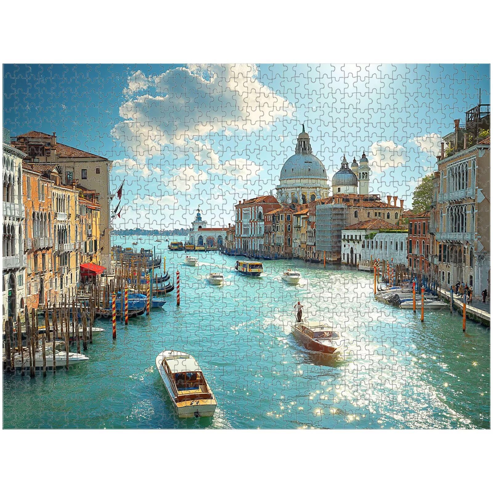 1000 Pièces Puzzle Adulte Italie & Paysage Puzzle en Bois Robuste 1T#349 | Puzzle en Bois, Découpe de Précision, Encres aux Couleurs Vives, Loisir Relaxant, Décoration Intérieure, Cadeau, 50x75cm