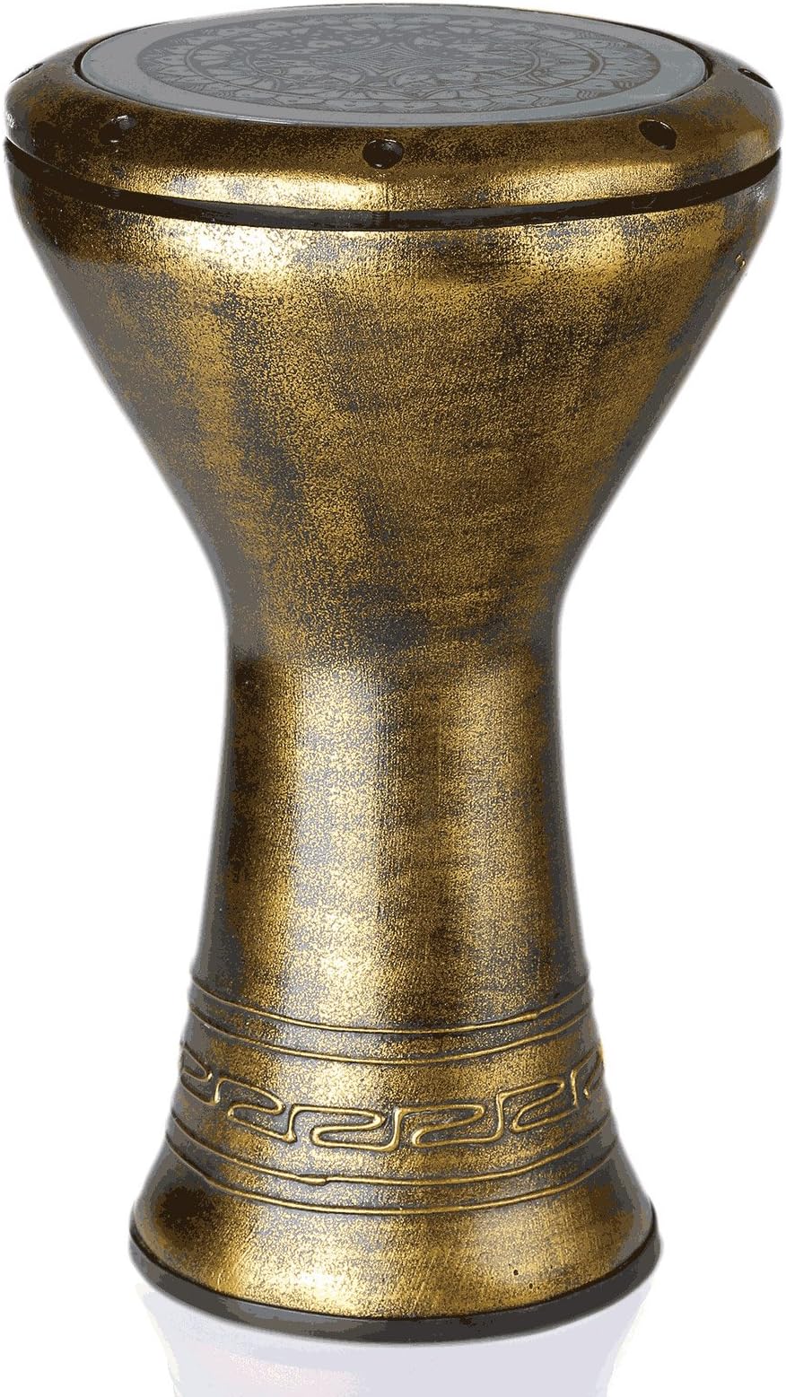 X8 Drums X8-DKF-ANTGLD 8 1/2 x 17 1/8 Inches Doumbek, Antique Gold