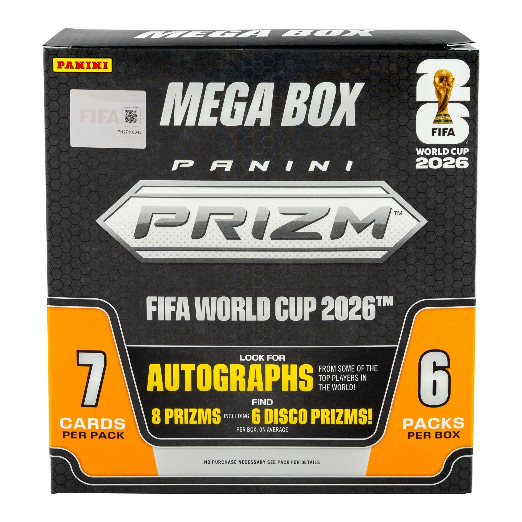 2026 Panini Prizm FIFA World Cup Trading Cards Mega Box