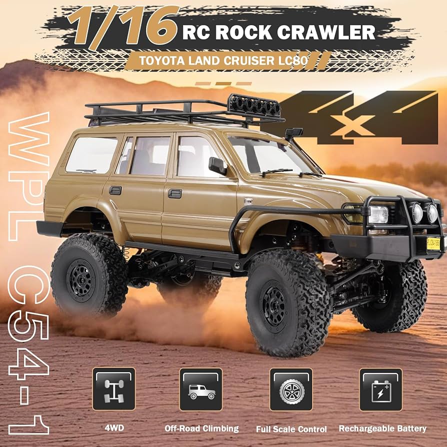 WPL C54-1 ランドクルーザー80　RCクローラー Amazon.com: WPL C54-1 RC Crawler, 1/16 LC80 4x4 RC Rock