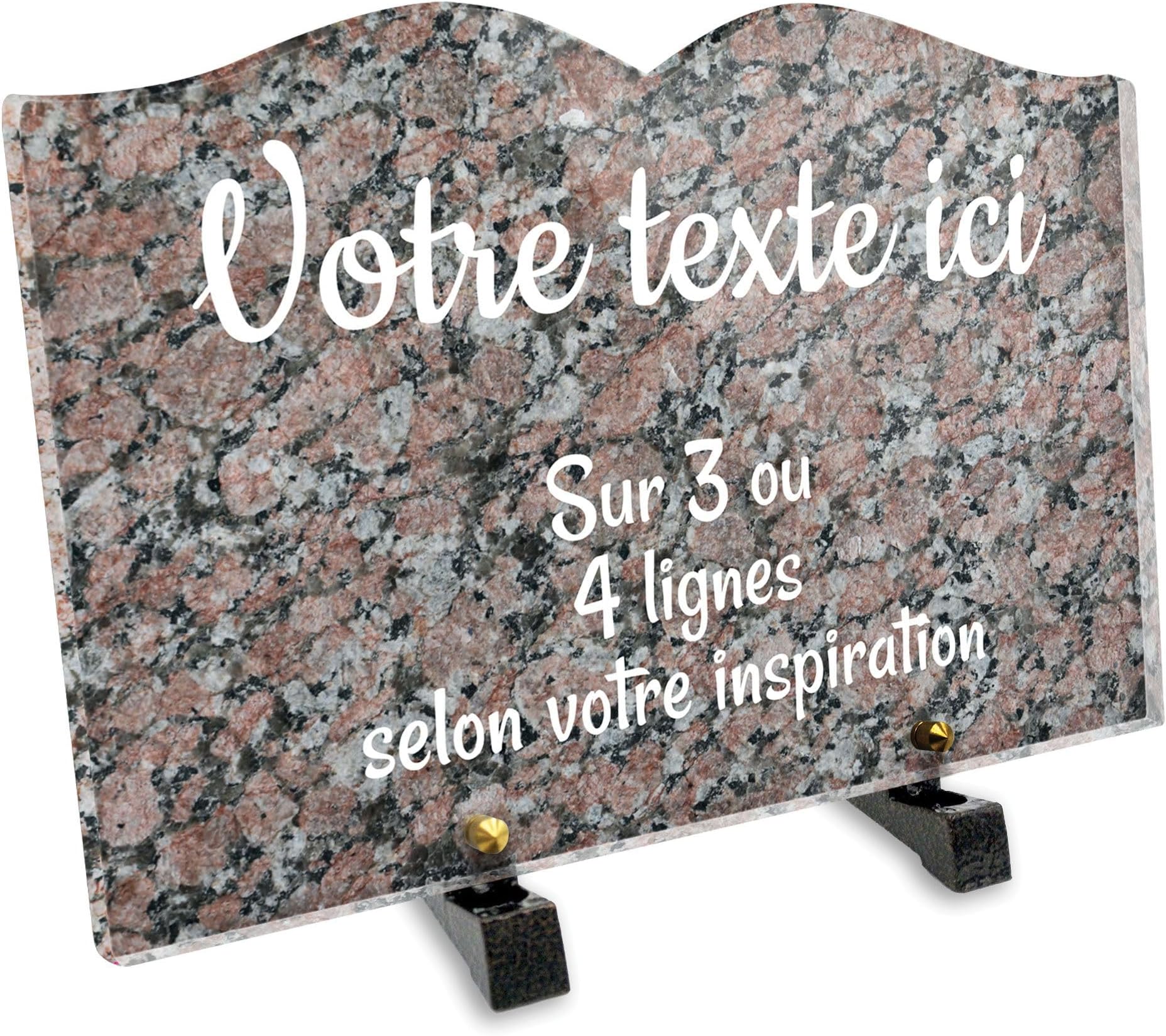 Plaque Funéraire Personnalisée • Plaque Mortuaire Photo • "Nuit