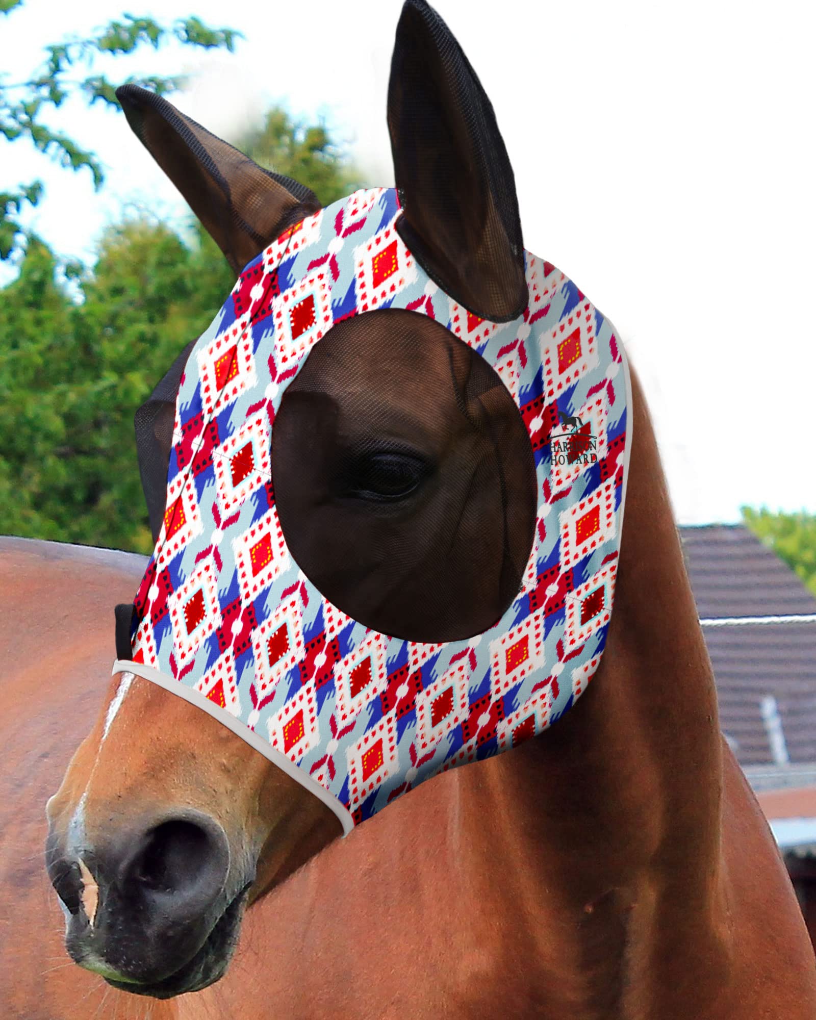 Photo 1 of Harrison Howard Fly Mask Tribal Abstract XL