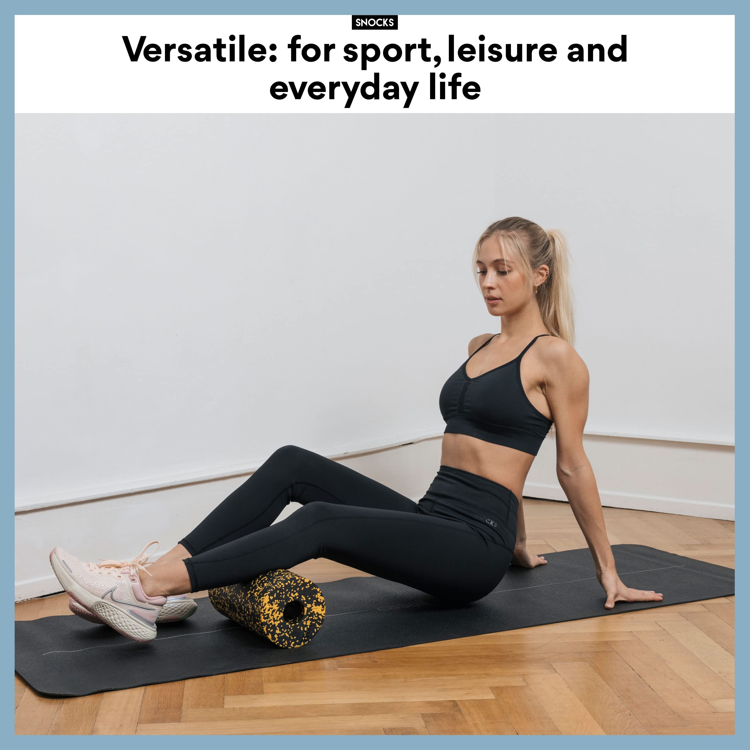 Snocks Sportowe legginsy damskie, rozm. XS-XL, z wysokim stanem, nieprzejrzyste, do każdego typu ciała, idealne do jogi, biegania, gimnastyki lub atletyki, idealna odzież sportowa do każdego sportu