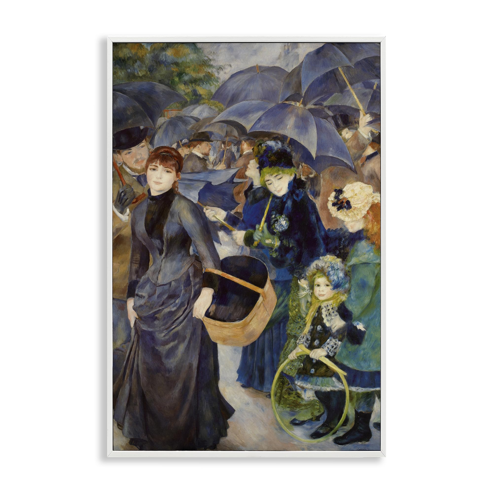 Tableau Renoir Les Parapluies Stupell Industries pour habiller un petit mur vide avec élégance