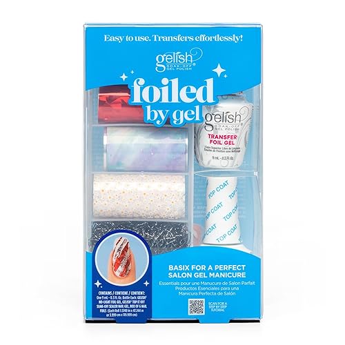 Gelish MINI Foiled By Gel - Nail Art Kit, Metallic