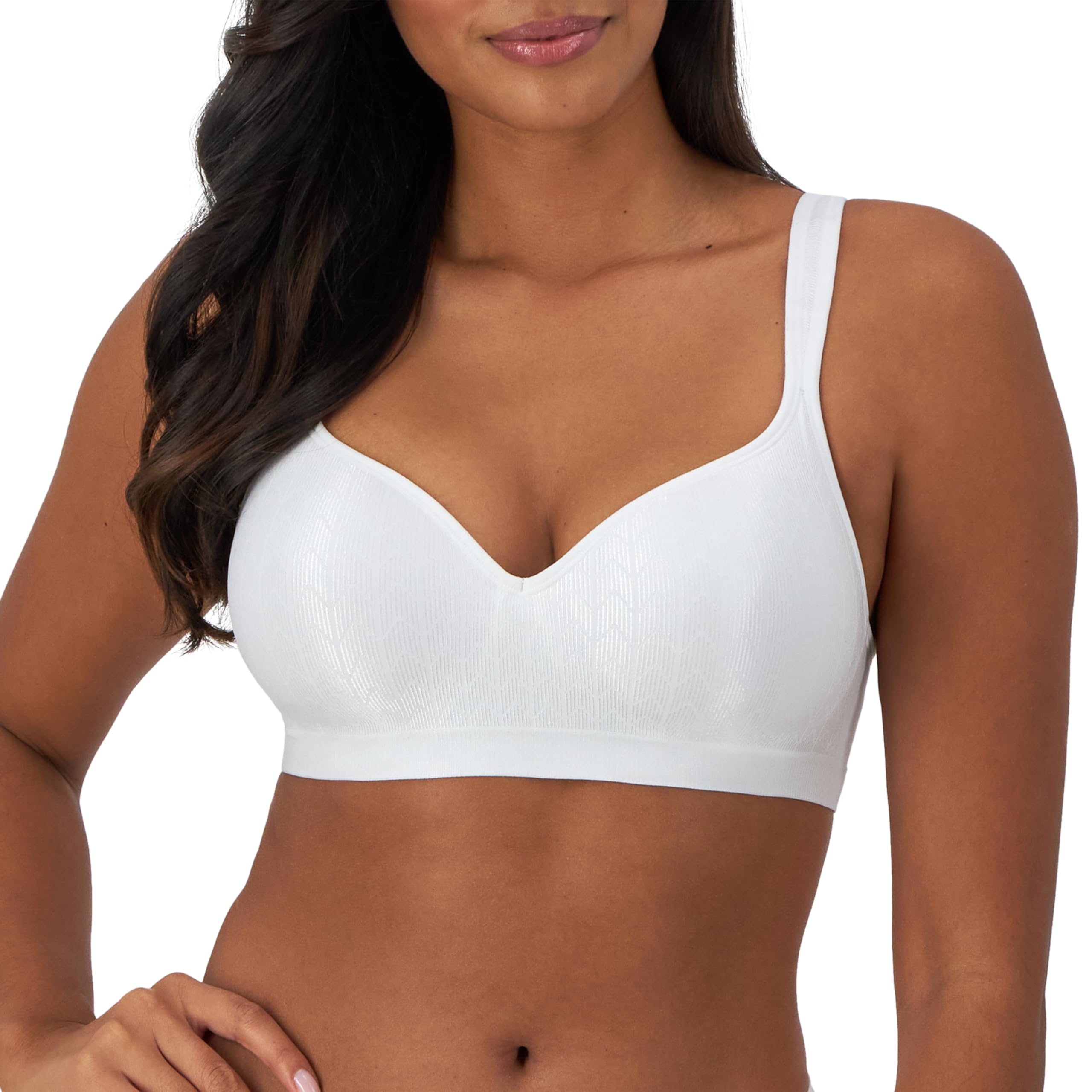 Bali Women's Wireless Bra,Comfort Revolution Full coverage Wirefree Bra,Moisture wicking