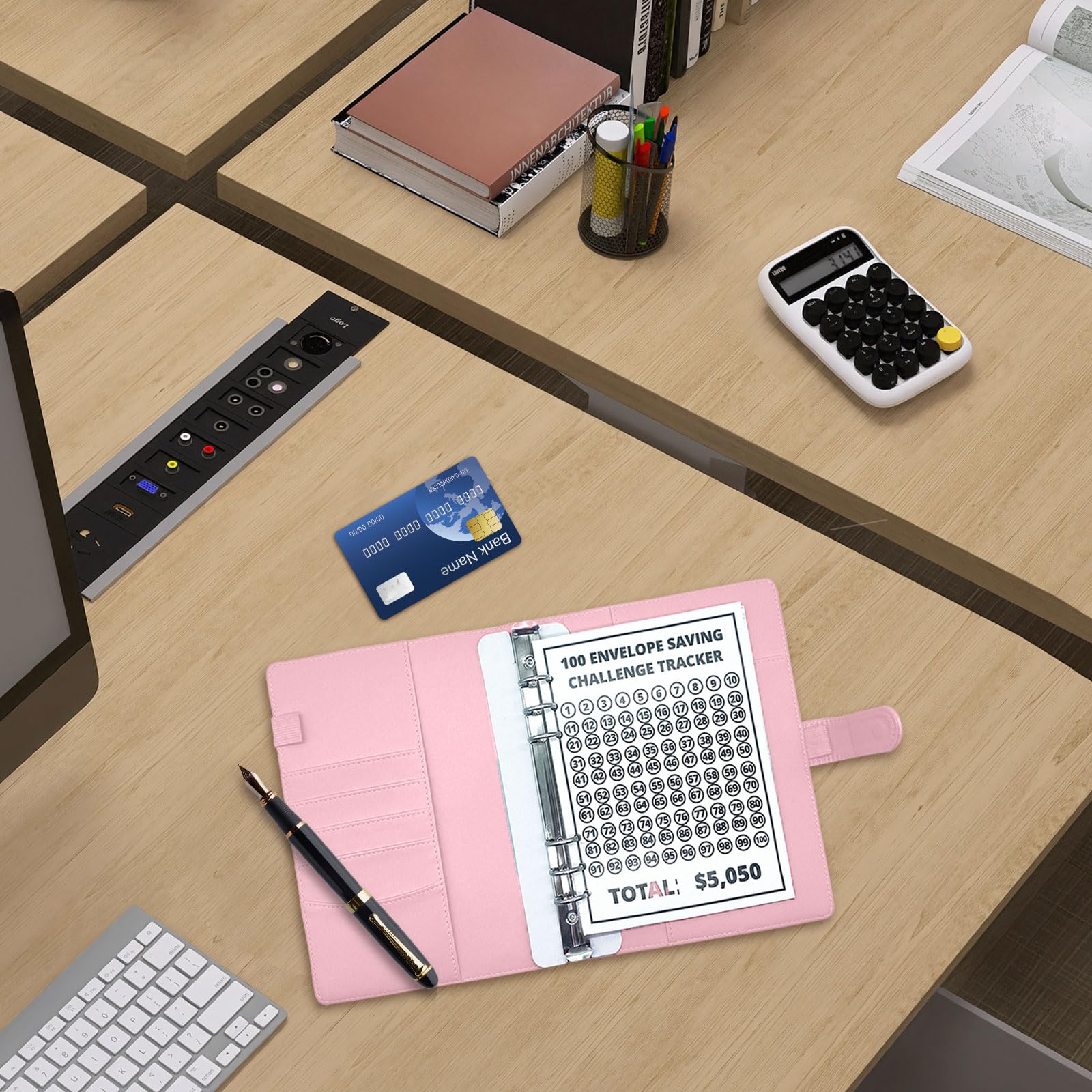 Buste Risparmio Feliciay - Set Da 100 Buste Con Cartellina - Sfida Di Budget Per Casa, Coppie, Ufficio