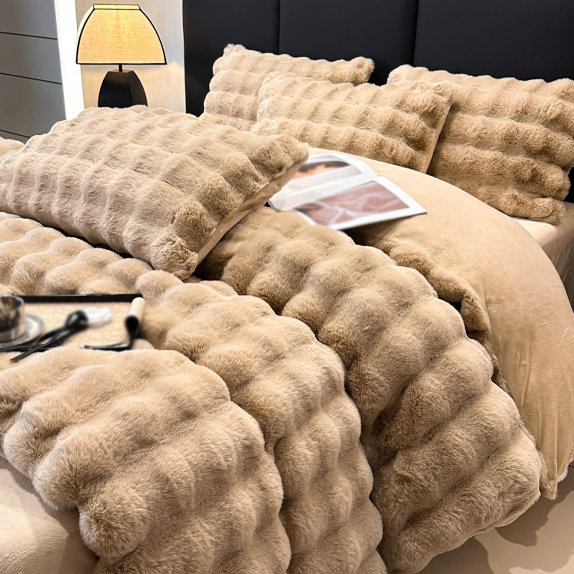 Housse de couette en peluche pour réchauffer instantanément vos nuits froides d'hiver