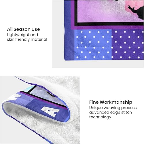 Miniatura 3 de Mosslink Manta para amantes de la gimnasia, regalos para niñas, niños, adolescentes, mujeres, adultos, regalos de cumpleaños para gimnasta, franela