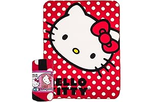 Hello Kitty 'Polka Dot Kitty' Fleece Blanket - 45" x 60"