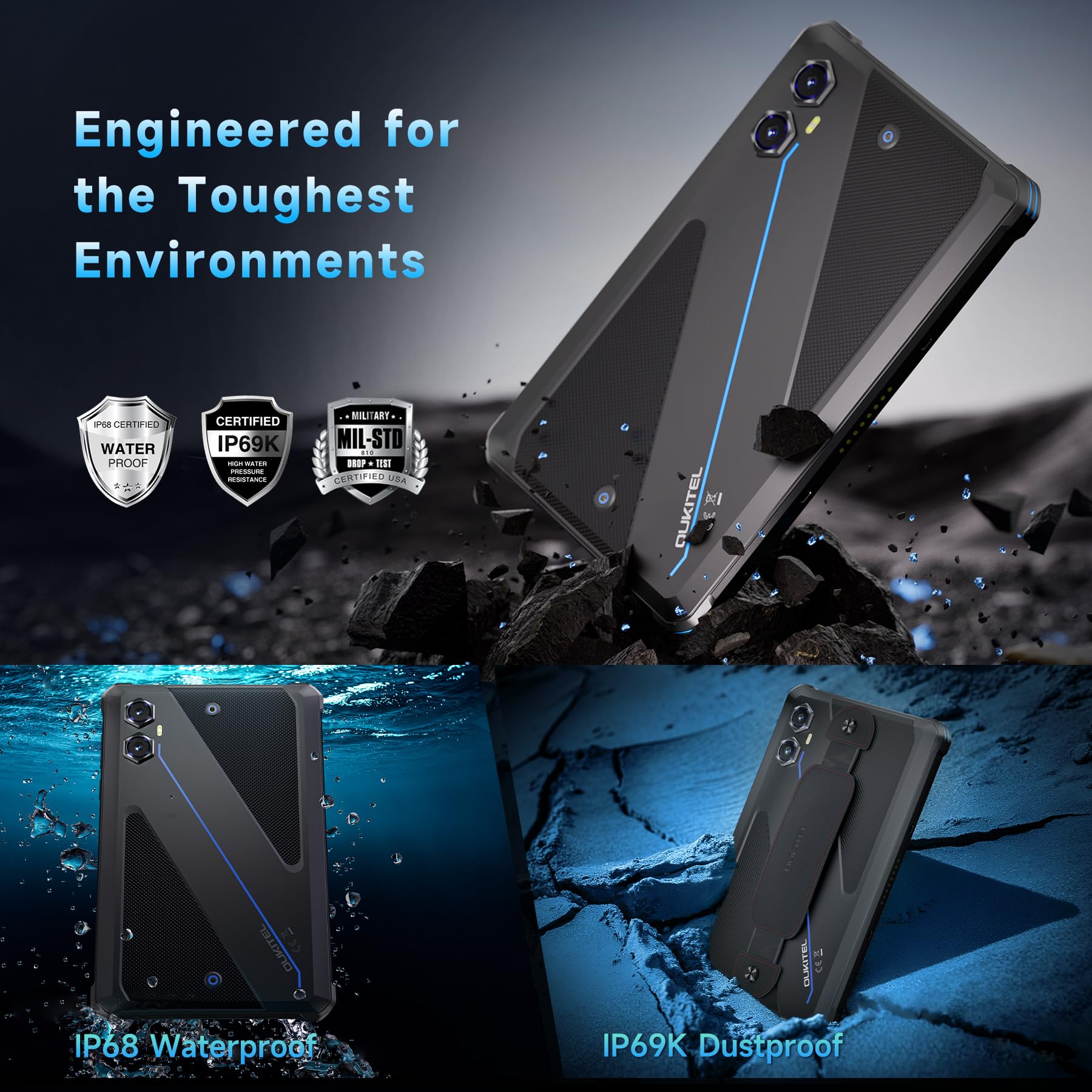 OUKITEL RT3 Plus Android15タブレット 11000mAh Amazon.com : OUKITEL RT3 Plus Rugged Tablet Android 15