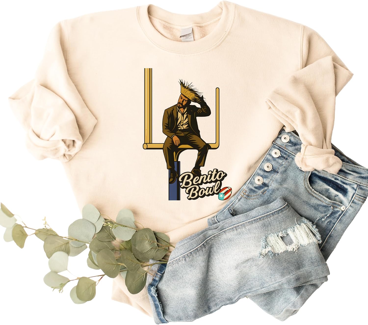 K&E FASHION Team Benito Sweatshirt 2026 – Benito Bowl Game Day Shirt, Unisex Football Supporter Fan Gift Apparel (Design-3)