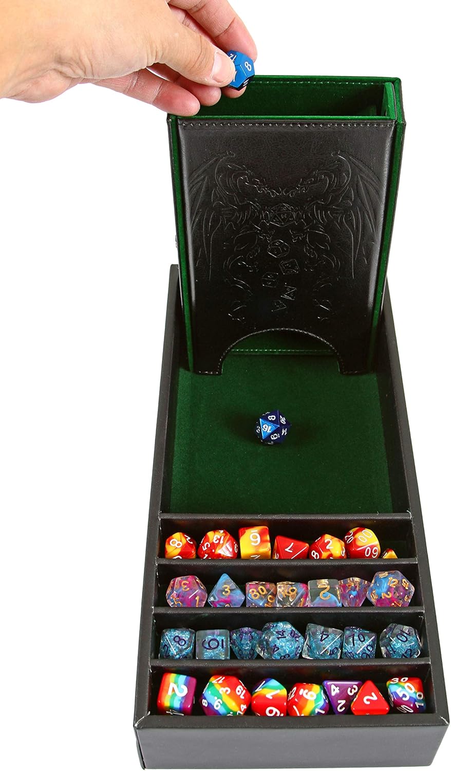 Forged Dice Co. Citadel Dice Tray and Tower - 3 in 1 RPG Dice Storage, Perfect for Tabletop Gaming