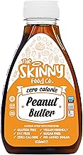 Skinny Food Co Peanut Butter Zero Calorie Syrup 425ml - Sugar Free Peanut Butter Syrup For Snacks, Drinks & Desserts - Vegan, Gluten-free, Keto & Paleo Friendly Coffee Syrup - Peanut Butter Syrup