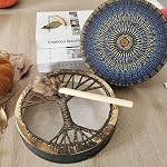 Shaman Drum 10 Inch Handmade Shamanic Drums Hand Drums With Drum Stick Tree of Life Sound Healing Tool For Spiritual Music, Reflection Meditation(Tree of Life)