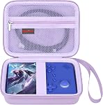 Elonbo Cas de portage pour anbernic RG40XXV/ RG405V/ RG406V Console de jeu retro portable, anbernique/ GiipGoop RG 40XXV Sac de rangement de voyage de la console de jeu portable, Porte-organisateur de jeux système Linux, Noir