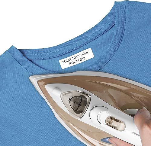 Etiquetas con nombre para planchar para ropa (100 etiquetas) - Etiquetas de ropa personalizadas con plancha para el hogar de ancianos