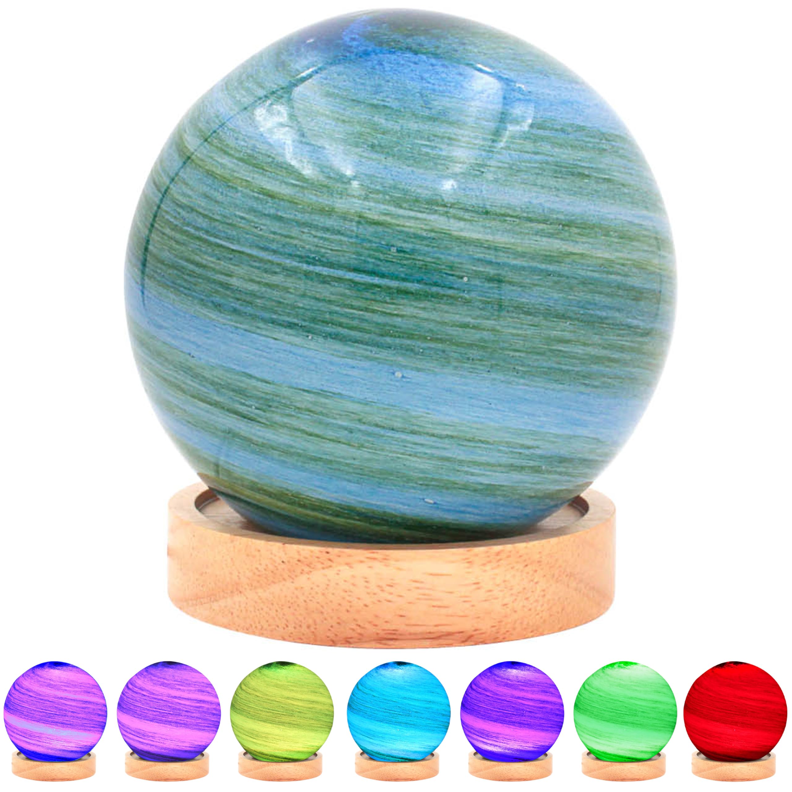 Lesser & Pavey 12cm Green Cosmic Planet Lamp LP76499