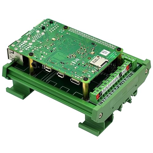 Miniatura 7 de Electronics-Salon Módulo adaptador de bloque de terminales de tornillo de montaje en carril DIN, para Raspberry Pi A+ 3A+ B+ 2B, 3B 3B+ 4B Zero