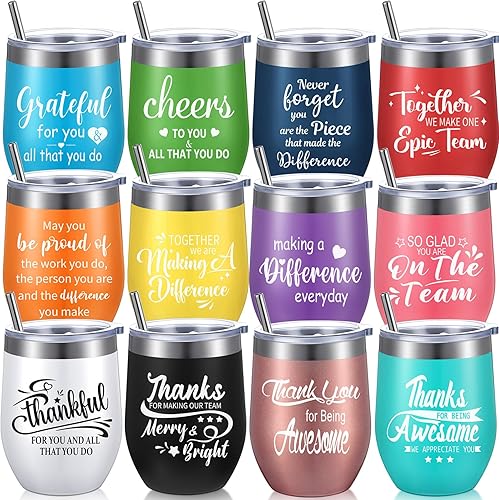 Miniatura 10 de Sieral Regalos de Equipo para Empleados Vaso de Agradecimiento a Granel Regalos de Agradecimiento Navideño para Empleados para Compañeros de Trabajo