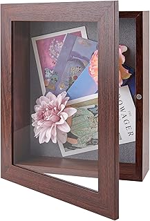 Frametory, 8.5x11 Shadow Box Frame - Front Opening - 2 inch Depth Displa...