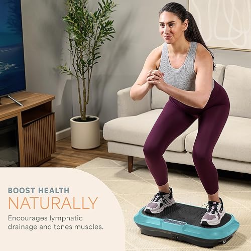 Vista 11 de Lifepro Waver Vibration Plate - Vibración de alta intensidad para activación muscular, plataforma vibratoria de entrenamiento de cuerpo completo
