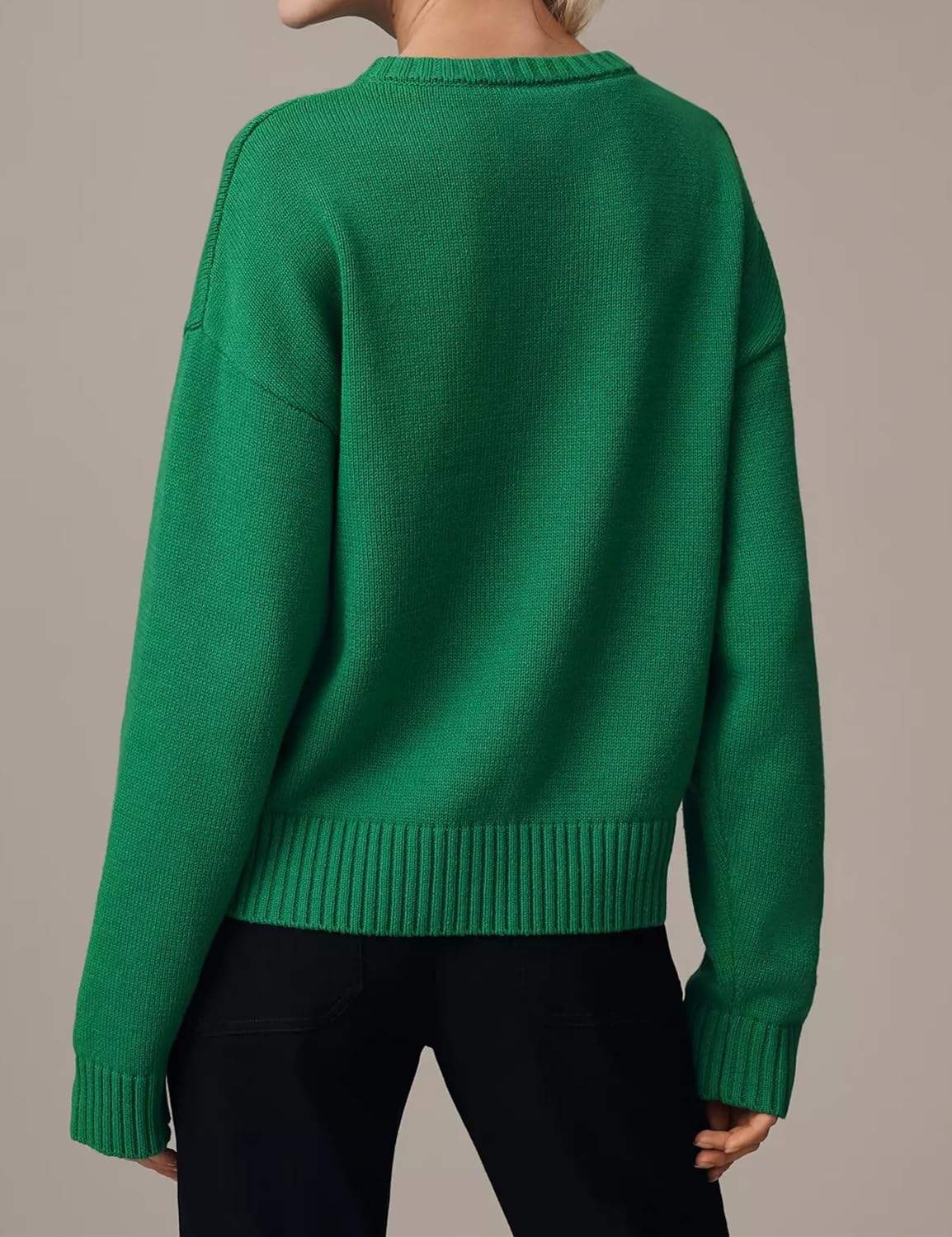 Women Dog Print Sweater Crew Neck Long Sleeve Knit Top Pullover Jumper Fall Winter 2025 Cloth Outfits - Image 4