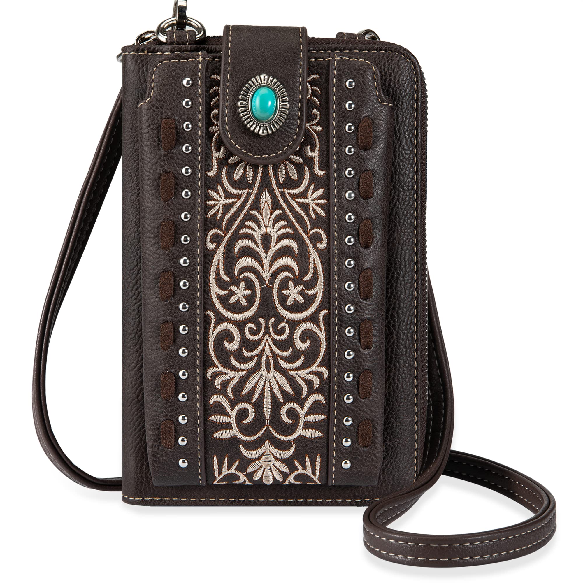 Montana West Small Crossbody Bags for Women Western Handbag with Cash Slots