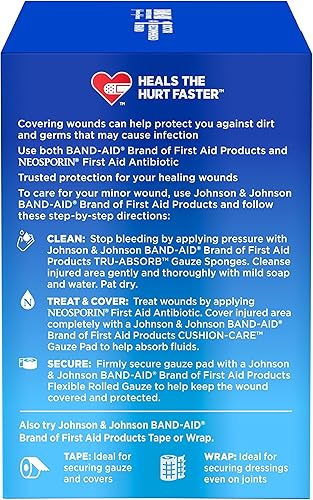 Miniatura 10 de Band-Aid Brand of First Aid Products - Apósito de gasa enrollada flexible para cuidado de heridas menores, acolchado suave y absorción instantánea,