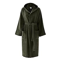 Bassetti Accappatoio Con Cappuccio, Muschio, 100% Cotone, Taglia Xl, Adulto Uomo Donna Unisex, In Spugna Morbido Assorbente Resistente E Lavabile In Lavatrice