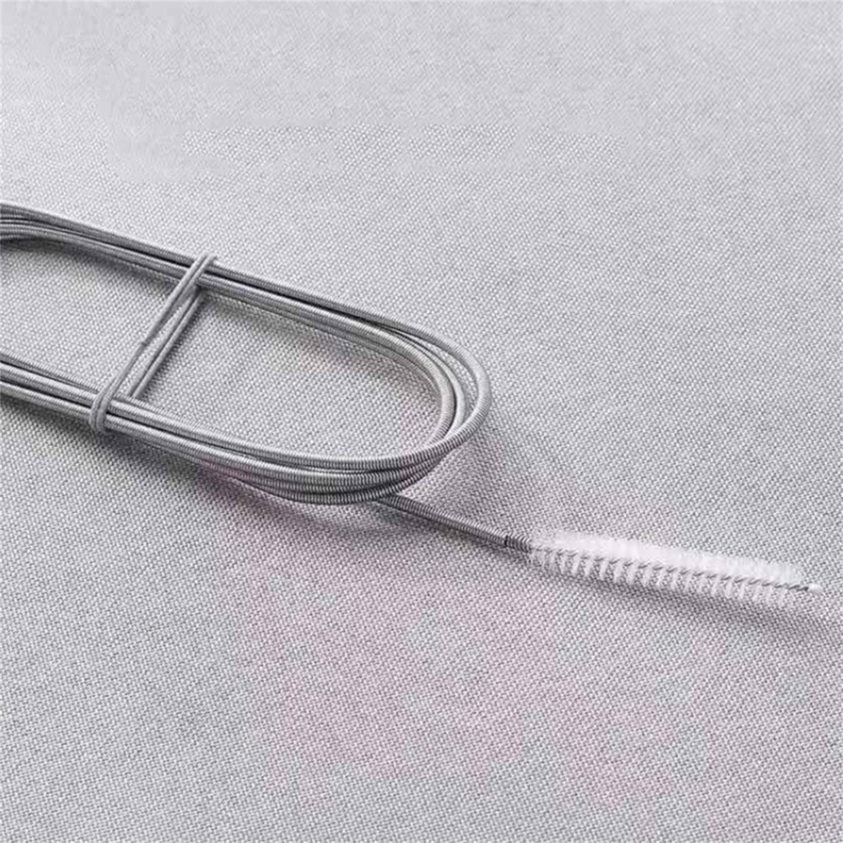 LIUGOU 1PC 39Inch/60 Inch Long Pipe Cleaner Flexible Tube Cleaning Brush Fridge Cleaning Tool,Stainless Steel Kitchen Drain Tube Cleaning Brushes Sink Fridge Skinny Pipe Drain Dredge Cleaning Tool