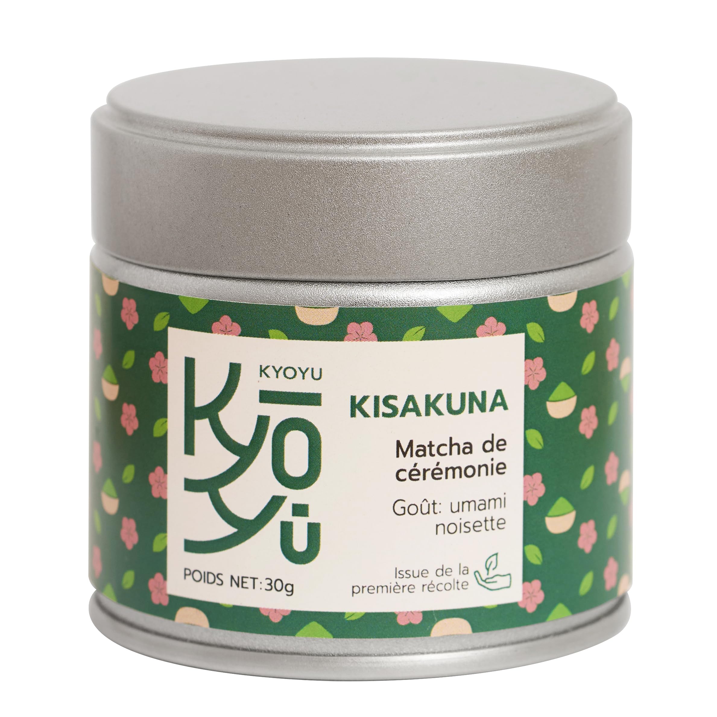 Matcha Japonais Grade Cérémonial – Issu de Tencha cultivé à Yame (Kyushu) – Notes Umami & Noisette – 30g – Kyoyu Kisakuna