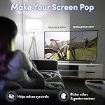 Luminoodle USB Bias Lighting - LED TV Backlight Strip - Ambient Home Theater Light, TV Accent Lighting to Reduce Eye Strain, Improve Contrast - White - Large (30" - 40" TV)