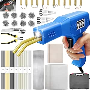150W Plastic Welding Machine, Welder Gun Repair With 800PCS Hot Staplers Car Bumper Repair Kit Plastic Welding Car Body Crack Repair Tool 87835557 - View #3
