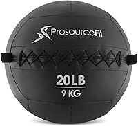 Vista 9 de ProsourceFit Bolas medicinales blandas, bolas de pared y ejercicios dinámicos de cuerpo completo, pesos codificados por colores: 6, 10, 14, 20 Lb.