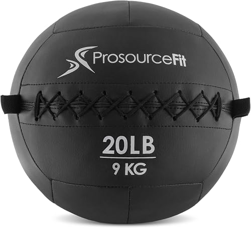 ProsourceFit Soft Medicine Balls for Wall Balls and Full Body Dynamic Exercises, Color-Coded Weights