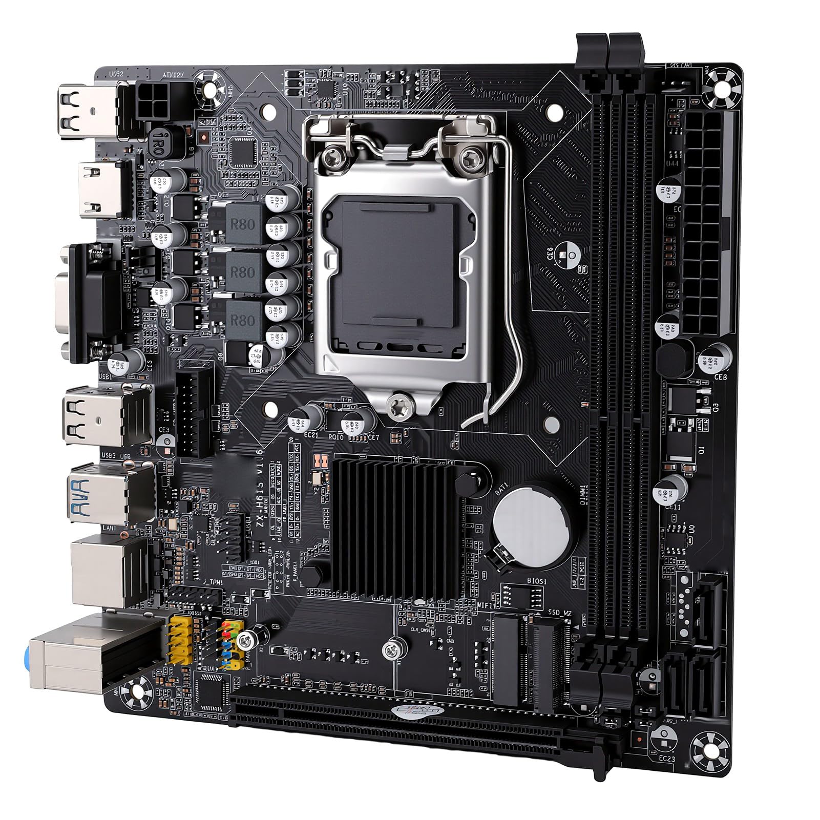 Tangxi B75S Gaming-Motherboard LGA 1155, ITX DDR3 mit M.2 NVMe-Unterstützung