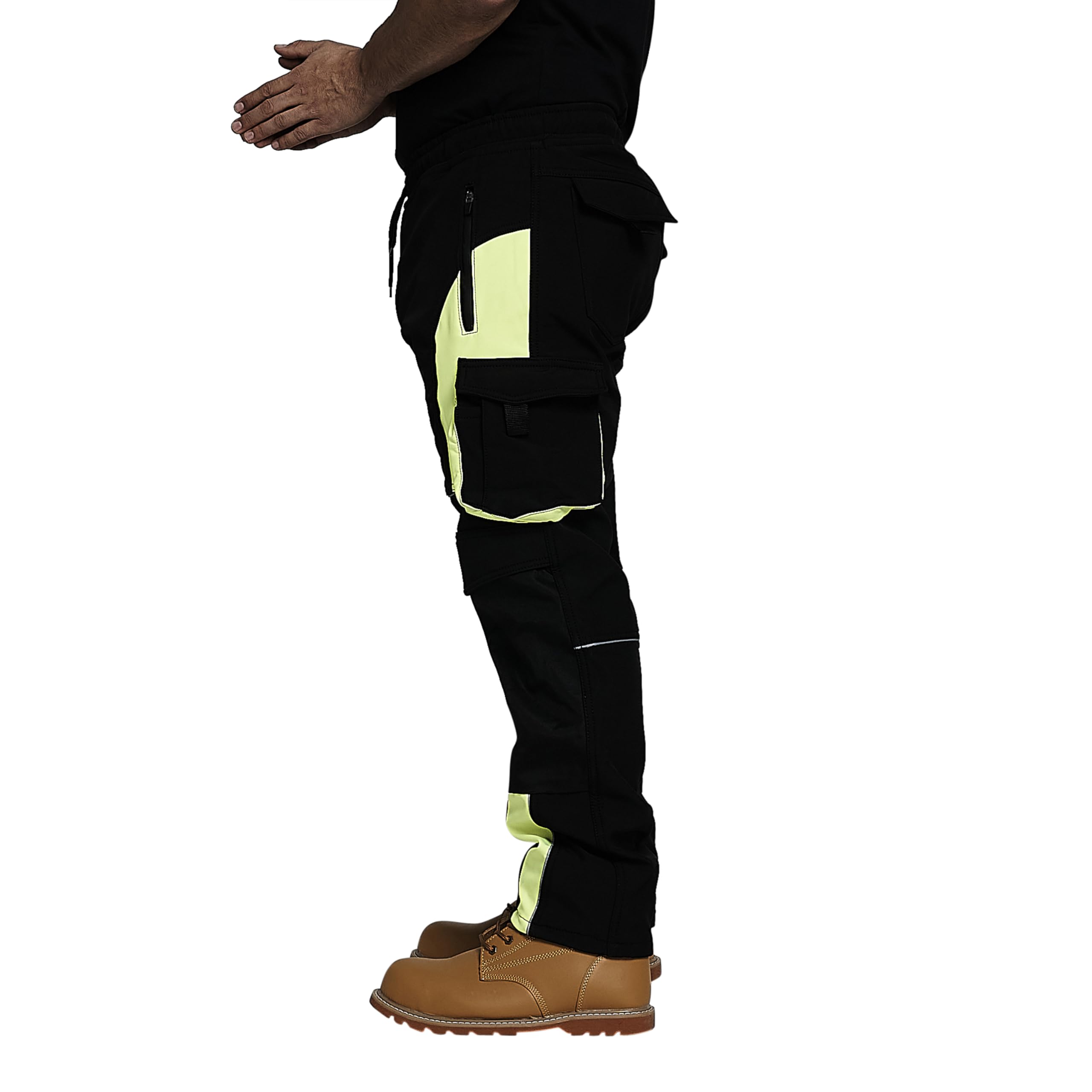 Pantalones de trabajo para hombre, de alta visibilidad, resistentes al agua, a prueba de lluvia, repelentes, resistentes al viento, de seguridad, para el trabajo, para constructores, ropa de