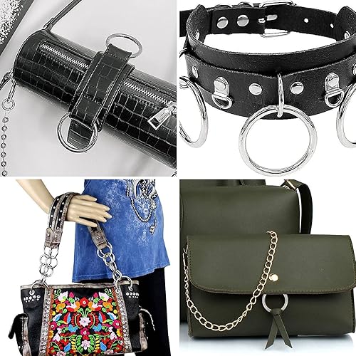 Miniatura 7 de 30 anillos de metal para manualidades, anillos tóricos de metal de 2 pulgadas1.969 in, anillos redondos de acero inoxidable 304 para macramé,