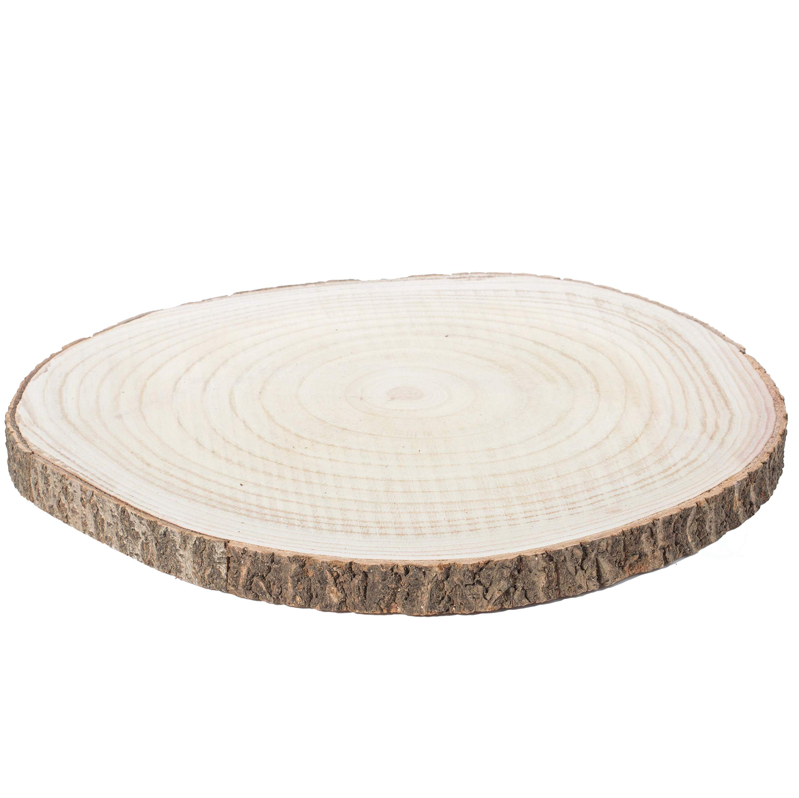 Buy Vintiquewise Barky Natural Wood Slabs Rustic Ornament Slice - View #8