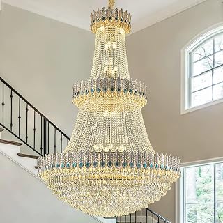 Kristall-Kronleuchter Im Französischen Stil, Großer Wohnzimmer-Kronleuchter, Geeignet For Hohe Foyers, Eingangsbereiche, Esszimmer Und Wohnzimmer(150x220cm/59.1x86.6in)