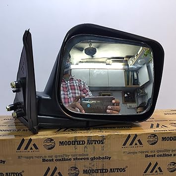MODIFIED AUTOS DOOR MIRROR ASSY RIGHT SIDE(DRIVER SIDE) NON ADJ FOR TATA-XENON LXI